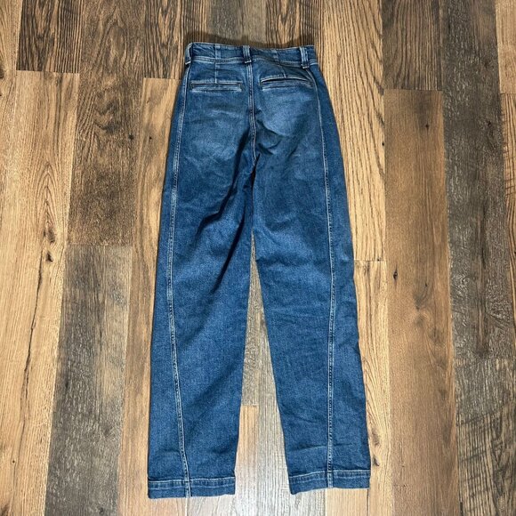 Madewell Tapered Denim Trousers Calvert Wash Blue Size 27 NWOT NS359 - Picture 5 of 5